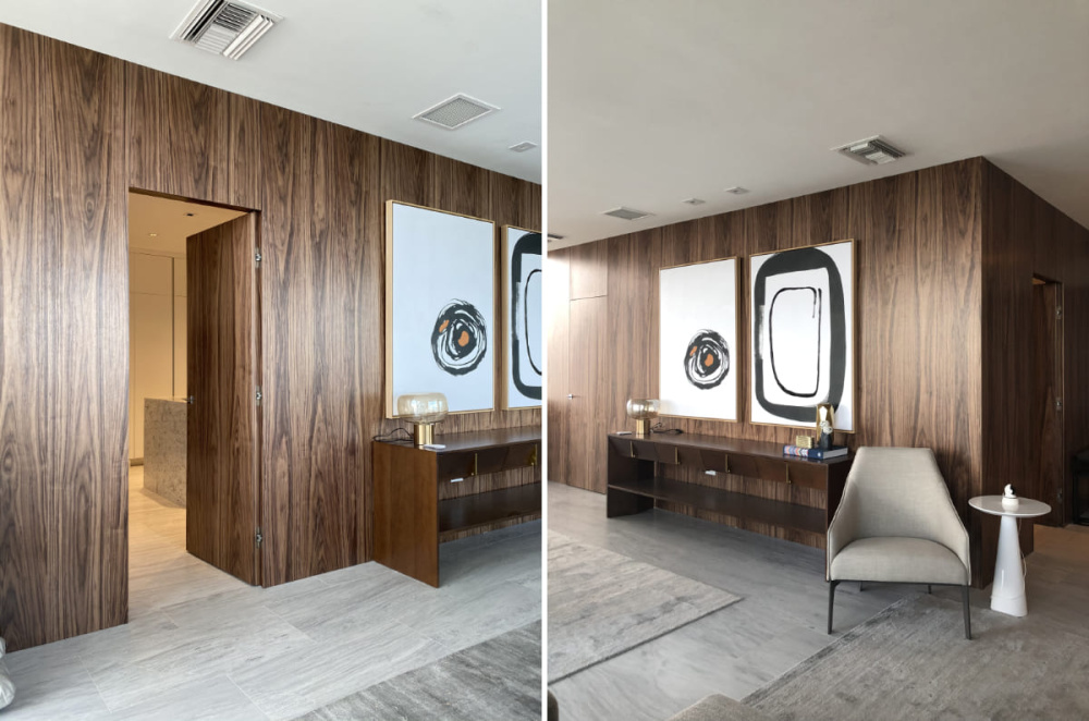 Frameless Invisible Doors for Seamless Walls