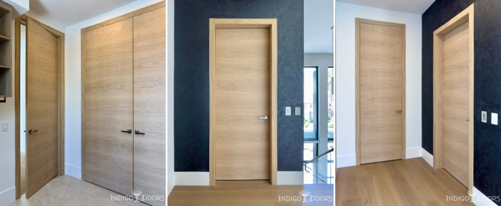 Solid interior doors without glass