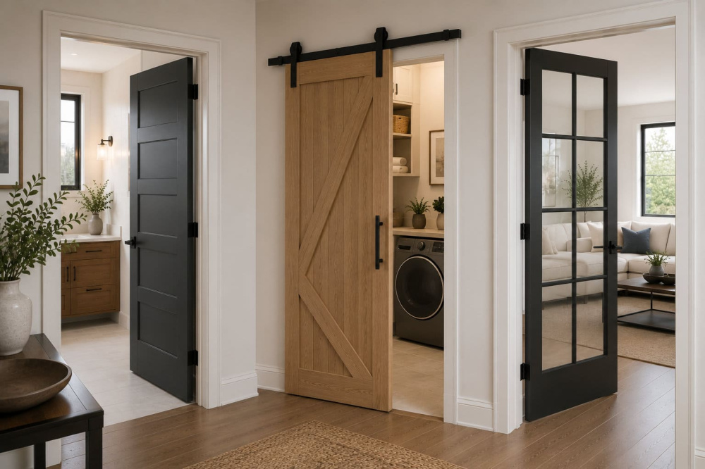 Matching door style to room function
