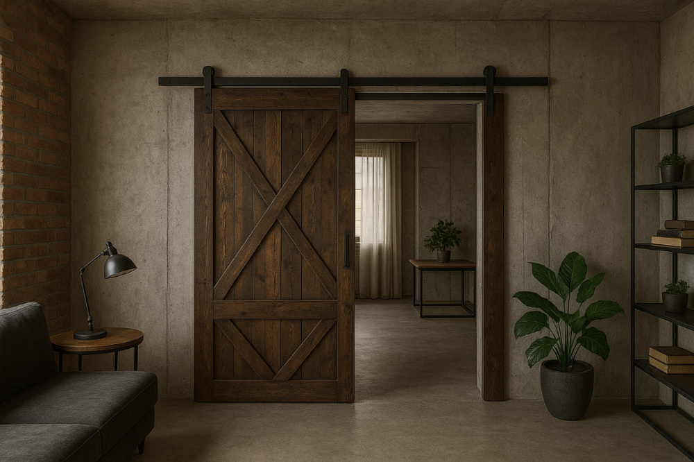 Sliding Barn Doors with an Urban Twist