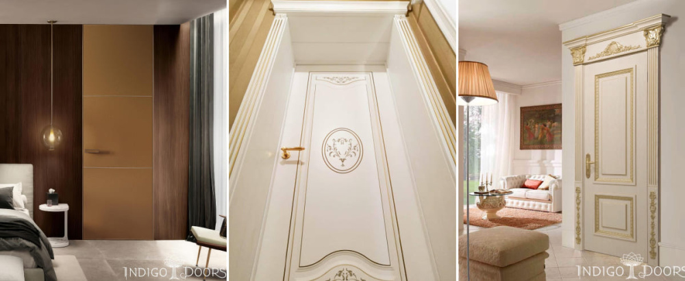 Soft Gold and Champagne Interior Door Color Trends
