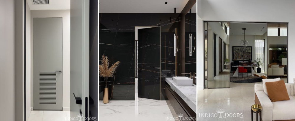 What are interior doors in modern open concept homes