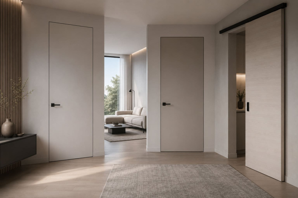 What Defines a Minimalist Interior Door