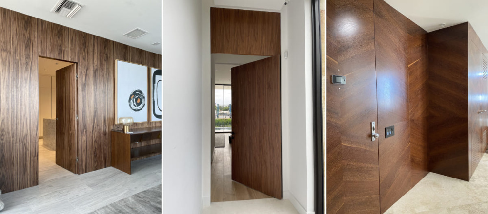Woodgrain Modern Doors with Luxury Veneers